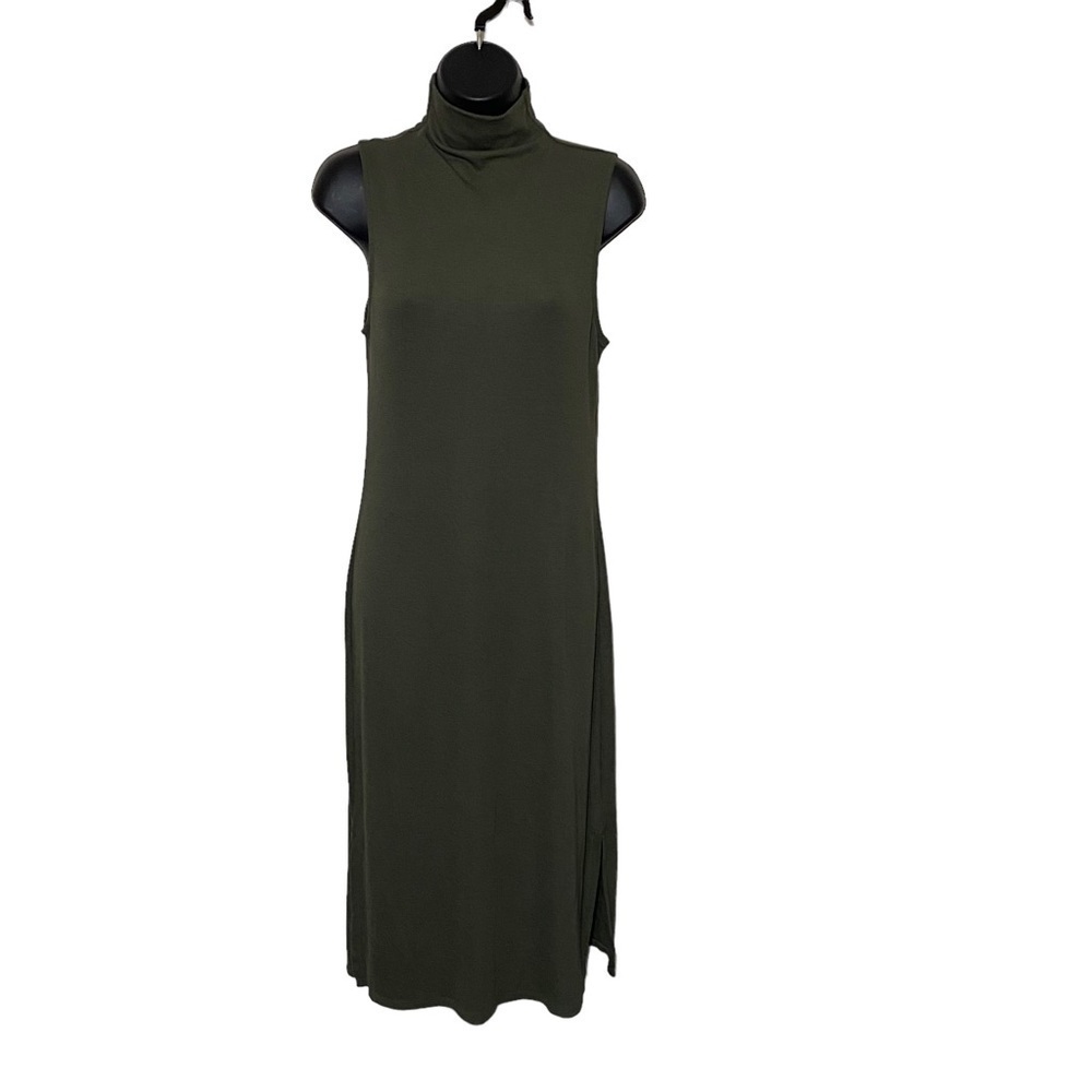 NWT a. new day sleeveless olive‎ green dress size small